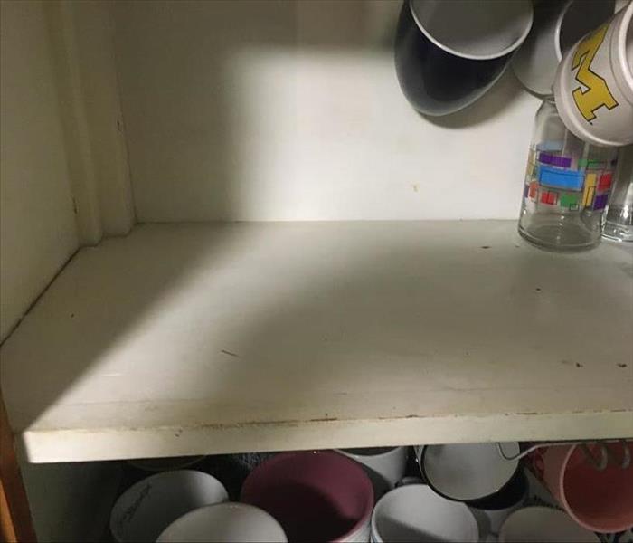 Cupboard after cleaning